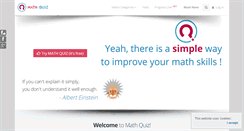 Desktop Screenshot of math-quiz.co.uk