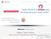 Tablet Screenshot of math-quiz.co.uk
